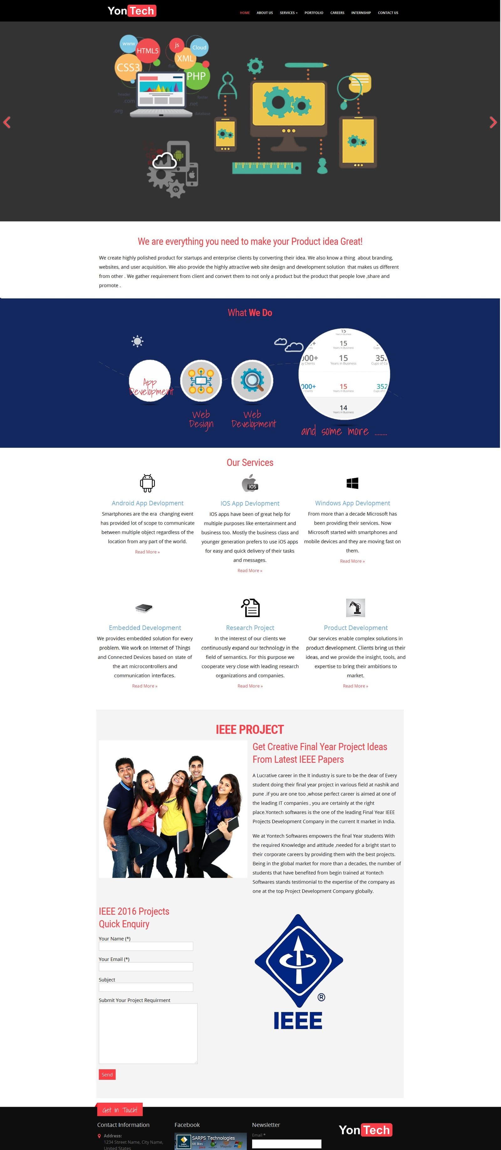 Yontech Software website preview